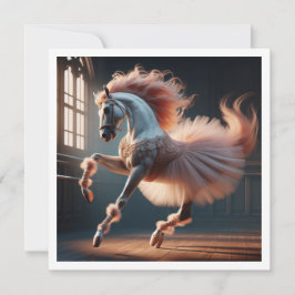 Invitación ¡Bailemos! Ballet de baile de caballo, caballo