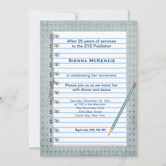 Invitación Baja de Nota de Bloqueo (Anverso)