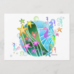 Invitación - bajo arte pop del mar
