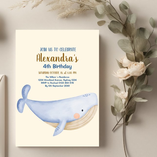 Invitación Bajo el cumpleaños del mar (Subido por el creador)