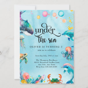 Invitación Bajo el mar