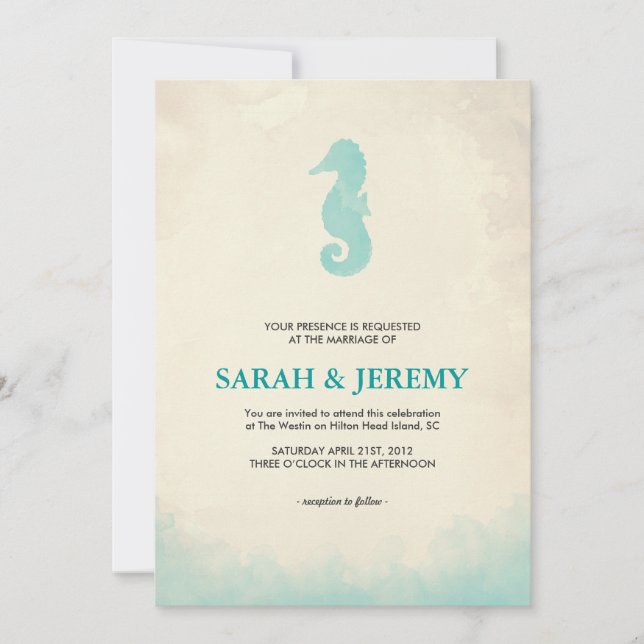 Invitación Bajo el mar (Anverso)