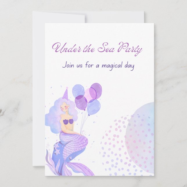 Invitación bajo el mar (Anverso)