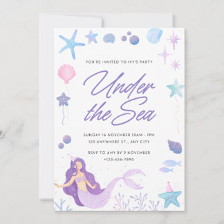Invitación Bajo el mar