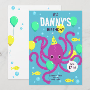 Invitación bajo el mar, Cumpleaños de pulpo