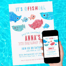 Invitación Bajo el mar Cumpleaños de Verano