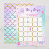 Bajo el mar Juego de cartas de Bingo Baby Shower