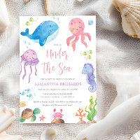 Bajo el mar, la temática del océano, la chica lind