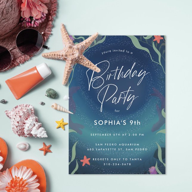 Invitación Bajo el mar Ocean Kids Fiesta de cumpleaños (Subido por el creador)