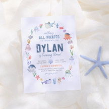 Bajo el mar Océano Los Animales Boys Cumpleaños Pi