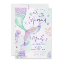 Bajo el mar púrpura Verde azulada cumpleaños de si