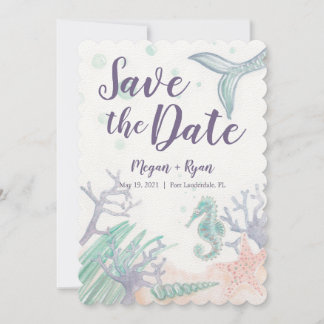 Invitación Bajo el mar Salven las fechas