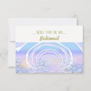 Invitación Bajo el mar Sé mi dama de honor