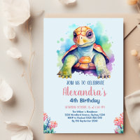 Bajo el Océano marino, cumpleaños de los animales