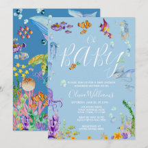 Bajo la acuarela del mar Oh Baby Shower