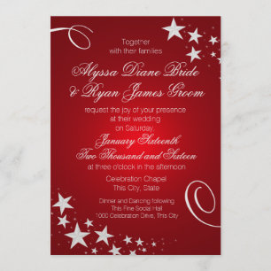 Invitación Bajo la celebración del Boda de las estrellas