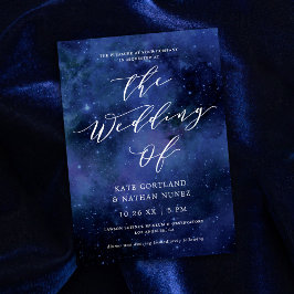 Invitación Bajo Las Estrellas Chic Espacio Astronomía Estrell