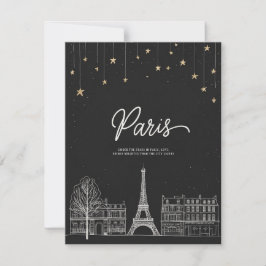 Invitación Bajo las estrellas en París