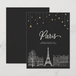 Invitación Bajo las estrellas en París