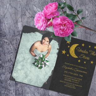 Invitación Bajo las estrellas Quinceañera