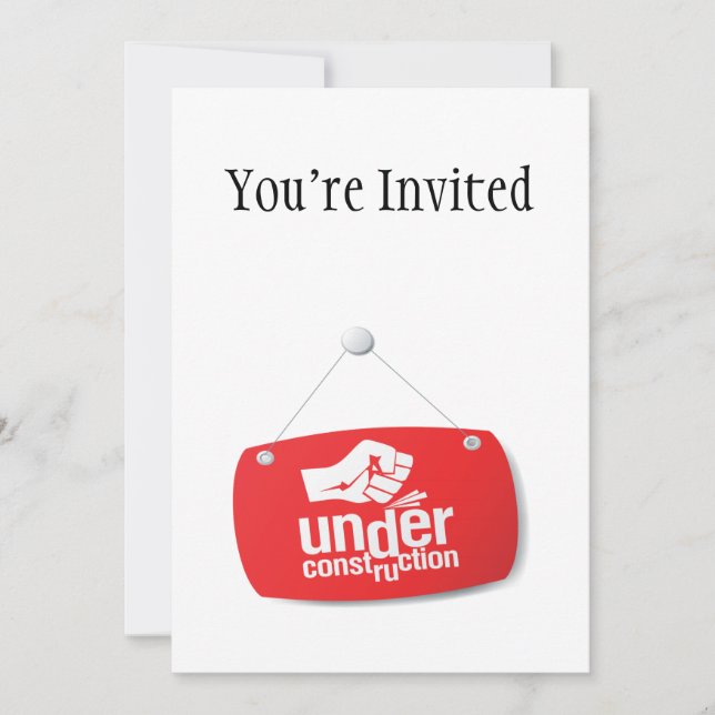 Invitación Bajo Rótulo de la libra del puño de la (Anverso)