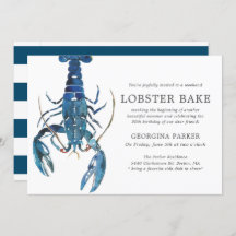 Bake Ocean Blue Lobster Birday | De rayas