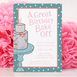 Invitación Bake Off Birday lo clavó