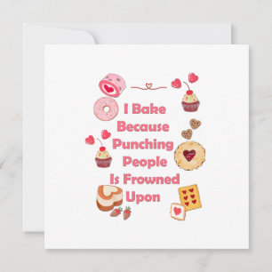 Invitación Bake Porque Golpear A La Gente Está Fruncido