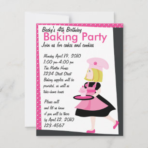 Invitación Baking Cutie