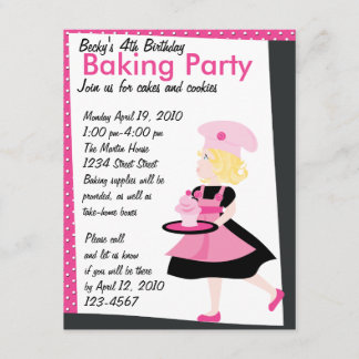 Invitación Baking Cutie