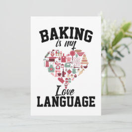 Invitación Baking is My Love Language - Funny Baker