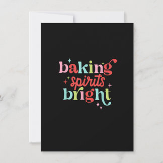 Invitación Baking Spirit Navidades brillantes Cookie Funny Lo