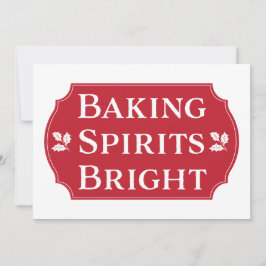 Invitación Baking Spirits Fiesta de intercambio de cookies br