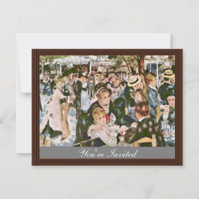 Invitación Bal Du Moulin De La Galette Por Pierre-Auguste (Anverso)