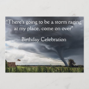 Invitación Balas de heno lifing del tornado o del tornado de