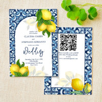 Baldosas azules y limón Amalfi Positano boda