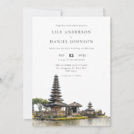 Invitación Bali Temple Destination All In One Wedding