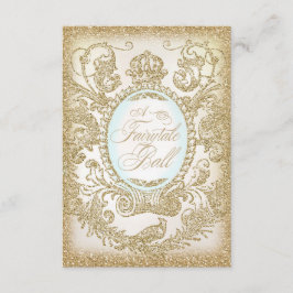 Invitación Ball de cuento de hadas Prom 3,5 x 5