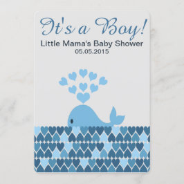 Invitación Ballena Cuta es un chico! Baby Shower