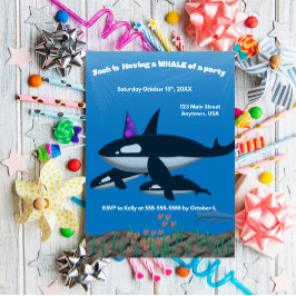 Invitación Ballena de un Fiesta