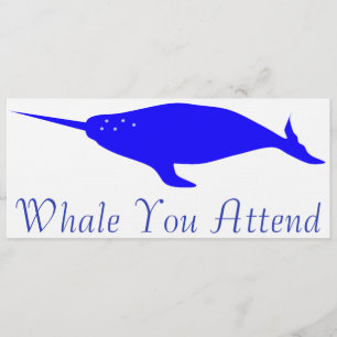 Invitación Ballena que usted asiste