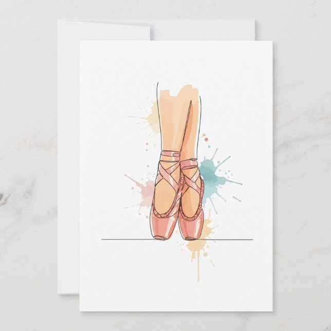 Invitación ballerina (Anverso)