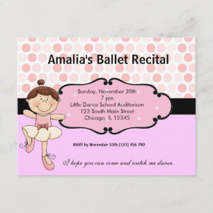 Invitación Ballerina