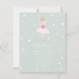 Invitación Ballerina Baby Shower