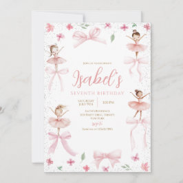 Invitación Ballerina Birthday