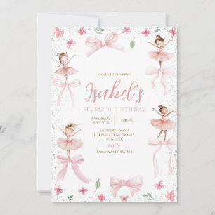 Invitación Ballerina Birthday