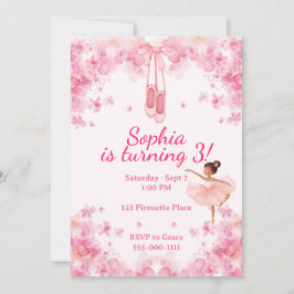 Invitación Ballerina Birthday