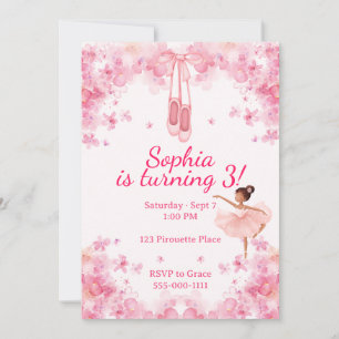 Invitación Ballerina Birthday