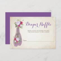 Ballerina Chica Baby Shower Diaper Raffle