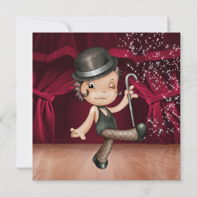 Invitación Ballerina - Dance Performance / Cabaret Fiesta - S (Anverso)